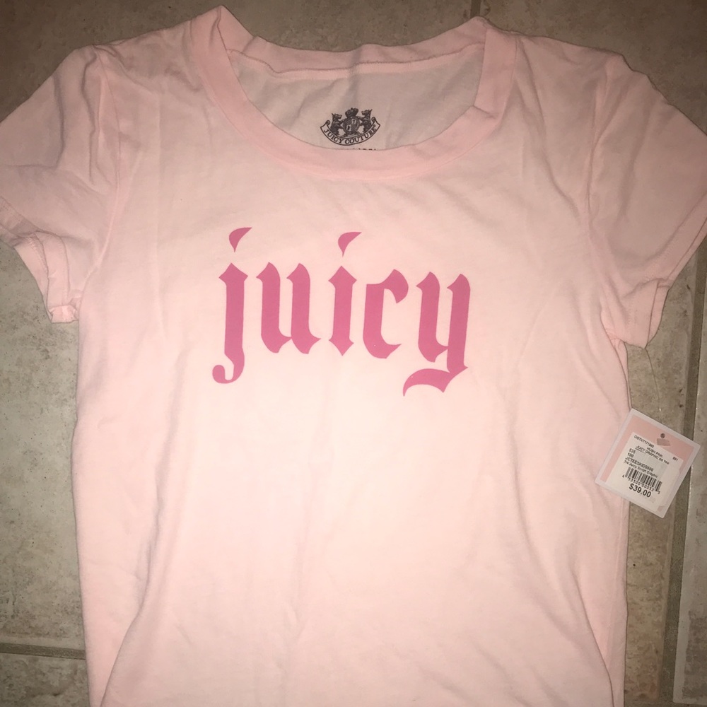 Juicy couture pink t shirt